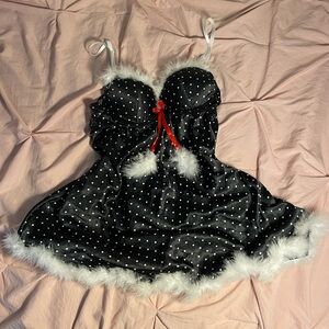 1950s style polka dot babydoll
